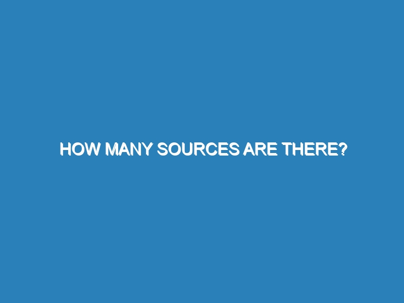 How many sources are there?